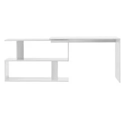 En.casa Bureau Gigogne Design Avec Partie Étagère Bureau De Coin Extension P... -Magasin Dépôt Privé bureau gigogne design avec partie tagere bureau de coin extension panneau de particules melamine 77 x 120 x 50 cm blanc encasa 11526212 30198998 1140x1140