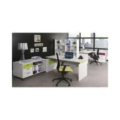 Simmob Armoire De Bureau 2 Portes Blanche INEO 5 Simmob Armoire De Bureau 2 Portes Blanche INEO -Magasin Dépôt Privé bureau ineo 160 x 80 cm blanc reglable en hauteur