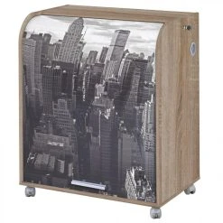 Simmob Bureau Informatique Chêne 1 Rideau - Coloris: New York 500