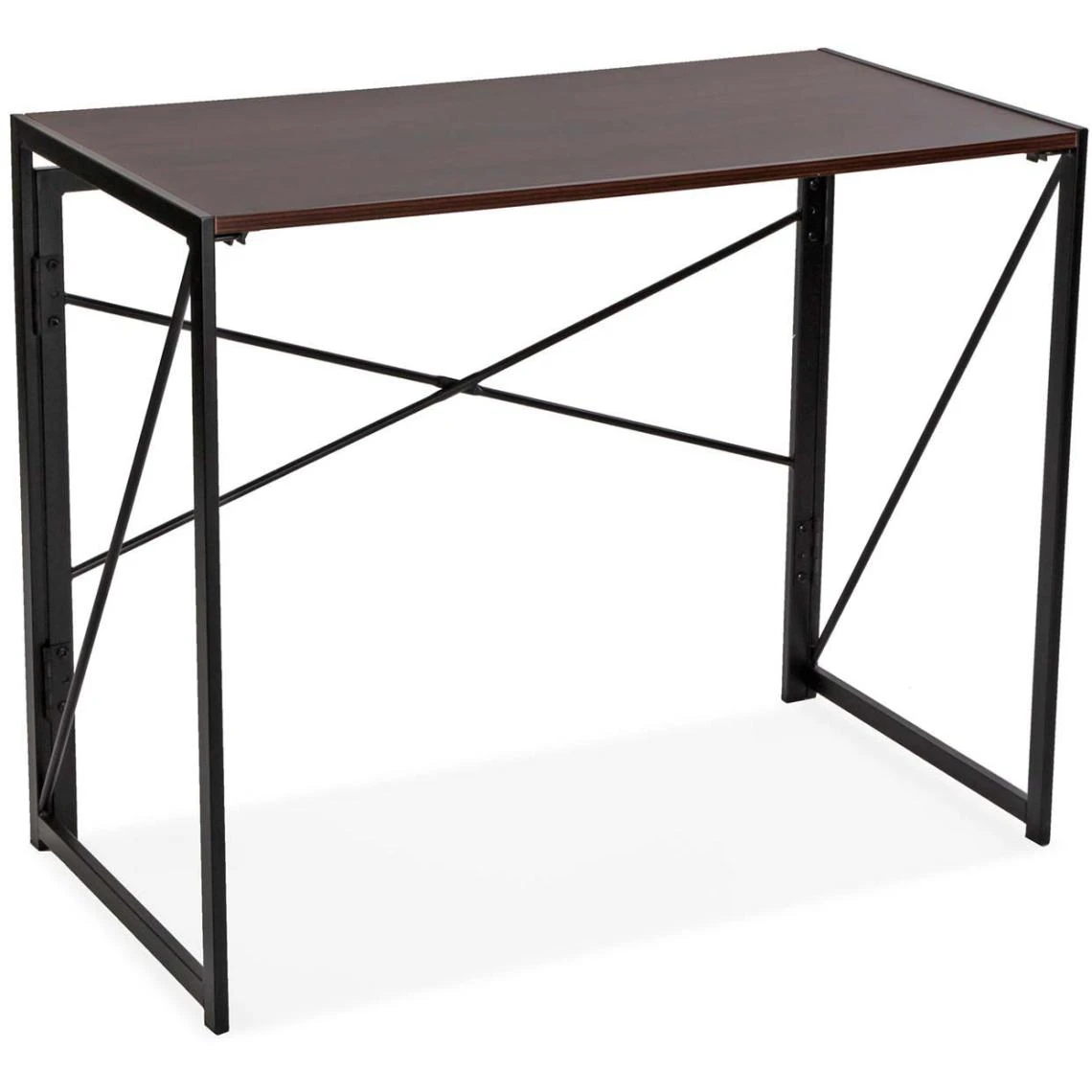 Versa Bureau Pliable En Métal Et Bois Noir. 1 Versa Bureau Pliable En Métal Et Bois Noir.