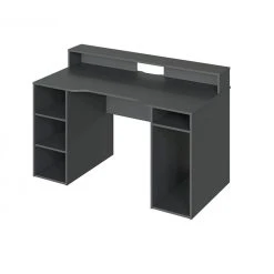 Pegane Bureau Pour Ordinateur, Station E-Gaming Coloris Anthracite En Bois MD... -Magasin Dépôt Privé bureau pour ordinateur station e gaming coloris anthracite en bois mdf 88 x 136 x 67 cm pegane 8066621 20486795 1140x1140