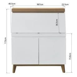 CSTORE Bureau Secrétaire Avec Tablette 2 Portes - Bois - L96,7 X P 115 X H ... -Magasin Dépôt Privé bureau secretaire avec tablette 2 portes bois l967 x p 115 x h 405 munich 11709360 30860380 1140x1140