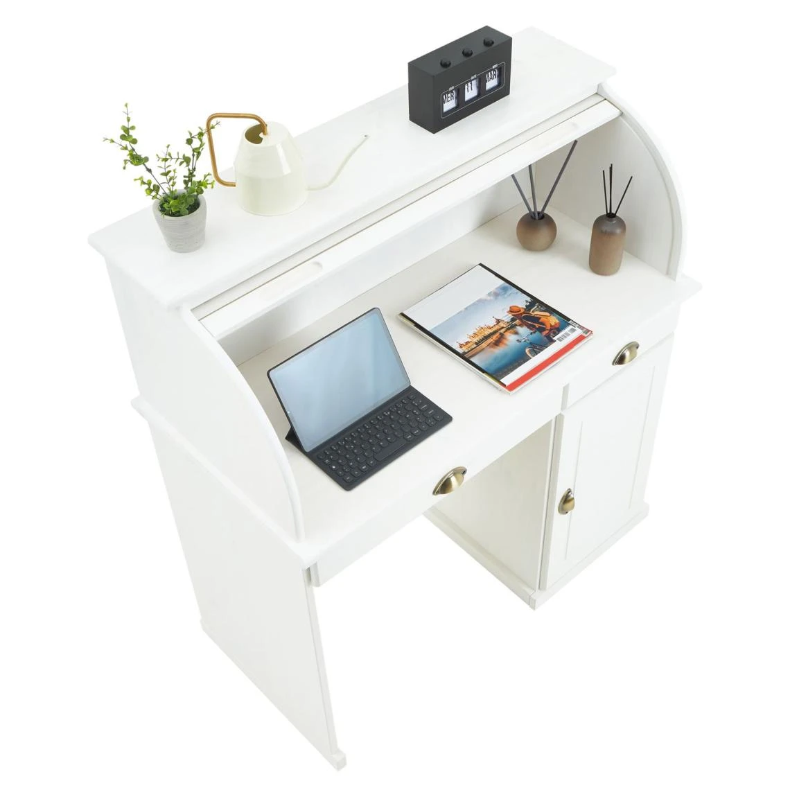 IDIMEX Bureau Secrétaire TOM Avec 2 Tiroirs Et 1 Porte En Pin Massif Lasuré... 5 IDIMEX Bureau Secrétaire TOM Avec 2 Tiroirs Et 1 Porte En Pin Massif Lasuré... – Image 5