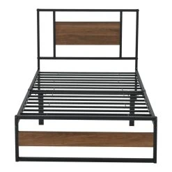 En.casa Cadre De Lit Simple Villach Matelas 90 X 200 Cm Noir Mat Effet Noyer [... 8 En.casa Cadre De Lit Simple Villach Matelas 90 X 200 Cm Noir Mat Effet Noyer [... -Magasin Dépôt Privé cadre de lit simple villach matelas 90 x 200 cm noir mat effet noyer encasa 11494220 30057746 1140x1140