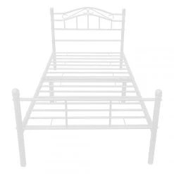 En.casa Cadre De Lit Standard Avec Matelas Florenz En Métal 90 X 200 Cm Blan... -Magasin Dépôt Privé cadre de lit standard avec matelas florenz en metal 90 x 200 cm blanc encasa 11394440 29769892 1140x1140