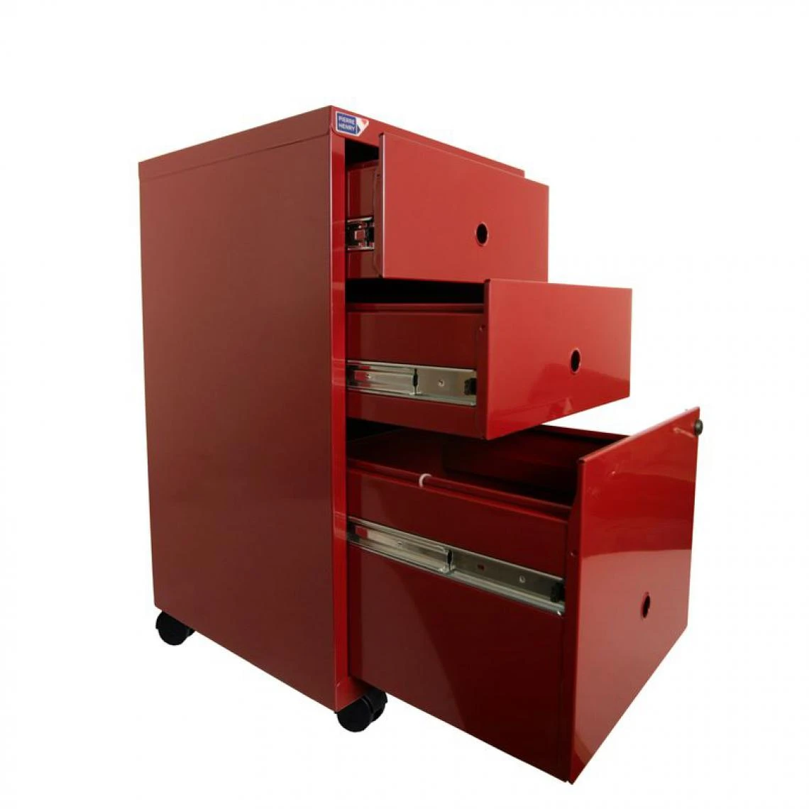 BUT Caisson 3 Tiroirs RETRO 4 Rouge 3 BUT Caisson 3 Tiroirs RETRO 4 Rouge – Image 3