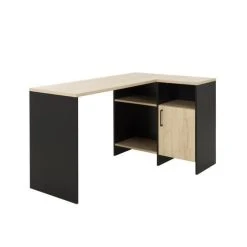 BUT Bureau D'angle KOOPER Imitation Chêne Et Noir 7 BUT Bureau D'angle KOOPER Imitation Chêne Et Noir -Magasin Dépôt Privé cardif bureau dangle decor chene et noir l 88 x p 136 x h 76 cm 4799730 23206637 1140x1140