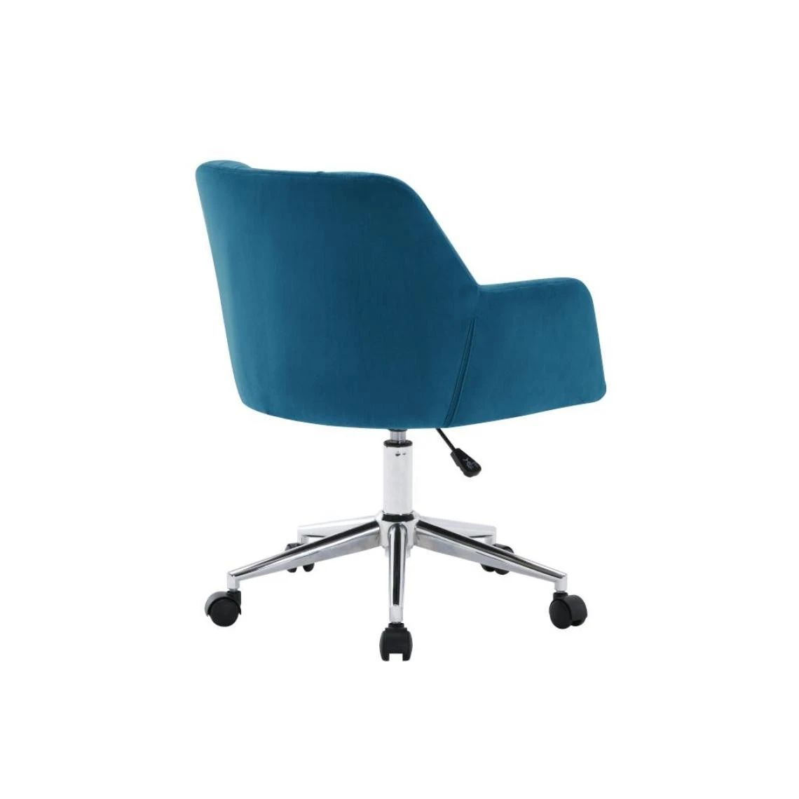 Vente-unique Chaise De Bureau - Velours - Bleu - Hauteur Réglable - PEGA 4 Vente-unique Chaise De Bureau - Velours - Bleu - Hauteur Réglable - PEGA – Image 4