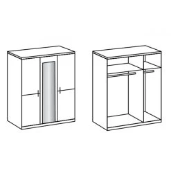 Pegane Chambre à Coucher Complète Adulte (lit 160x200cm + 2 Chevets + Armoi... 5 Pegane Chambre à Coucher Complète Adulte (lit 160x200cm + 2 Chevets + Armoi... -Magasin Dépôt Privé chambre a coucher complete adulte lit 160x200cm 2 chevets armoire coloris imitation chene artisan 10635352 27672998 1140x1140