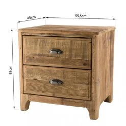 MACABANE Chevet ANDRIAN 2 Tiroirs Bois Pin Recyclé 18 MACABANE Chevet ANDRIAN 2 Tiroirs Bois Pin Recyclé -Magasin Dépôt Privé chevet andrian 2 tiroirs bois pin recycle design 610406 8 1140x1140