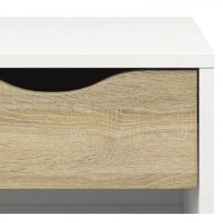 BUT Chevet OSLO Blanc/ Imitation Chêne -Magasin Dépôt Privé chevet oslo blanc imitation chene 9156055 23896899 1140x1140