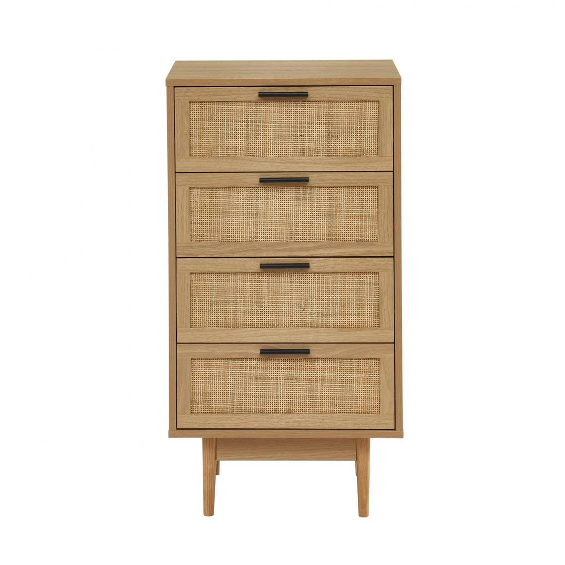 Baita Chiffonier AMANA Cannage Et Décor Bois 4 Tiroirs - L50cm 4 Baita Chiffonier AMANA Cannage Et Décor Bois 4 Tiroirs - L50cm – Image 4