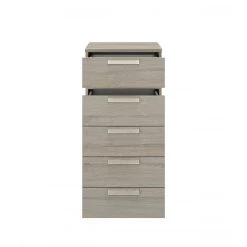 CALICOSY Chiffonnier 5 Tiroirs 48 Cm Décor Chêne Grisé - HEVA -Magasin Dépôt Privé chiffonnier 5 tiroirs 48 cm decor chene grise heva 7919105 20009121 1200x1200