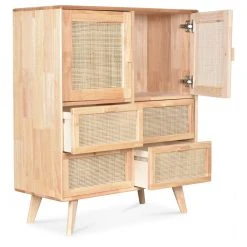 Opjet Commode 2 Portes Et 4 Tiroirs KREDOU -Magasin Dépôt Privé commode 2 portes et 4 tiroirs kredou 013399 3 1140x1140