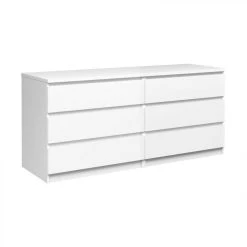 BUT Commode 2x3 Tiroirs BEST LAK Blanc
