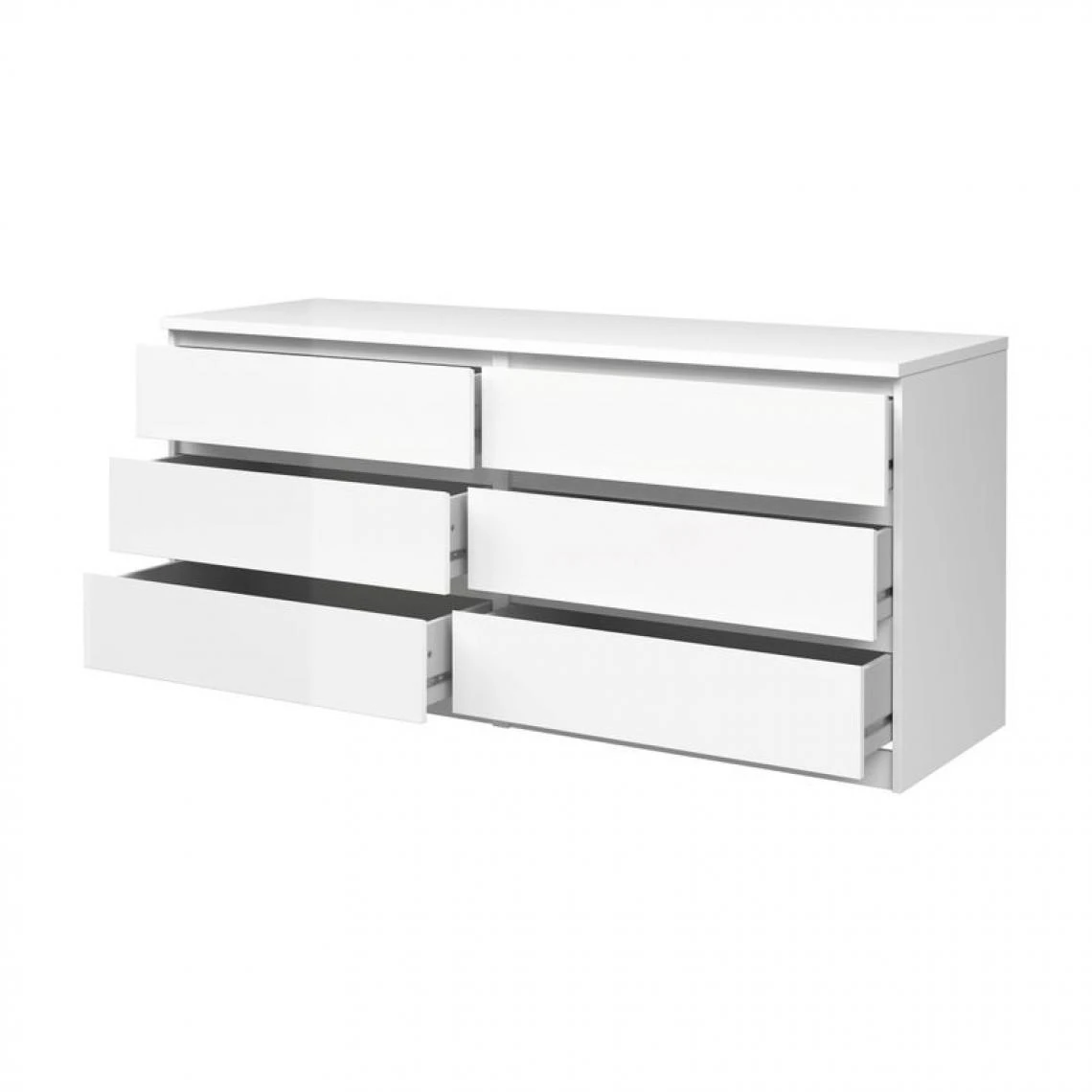 BUT Commode 2x3 Tiroirs BEST LAK Blanc 4 BUT Commode 2x3 Tiroirs BEST LAK Blanc – Image 4