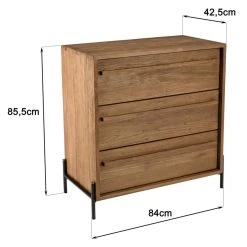 MACABANE Commode 3 Tiroirs En Bois De Teck Recyclé Pieds En Métal Noir 12 MACABANE Commode 3 Tiroirs En Bois De Teck Recyclé Pieds En Métal Noir -Magasin Dépôt Privé commode 3 tiroirs en bois de teck recycle pieds en metal noir 501590 3 1140x1140