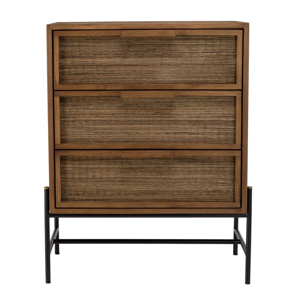 MACABANE Commode 3 Tiroirs En Bois De Teck Recyclé 3 MACABANE Commode 3 Tiroirs En Bois De Teck Recyclé – Image 3