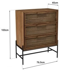 MACABANE Commode 3 Tiroirs En Bois De Teck Recyclé 12 MACABANE Commode 3 Tiroirs En Bois De Teck Recyclé -Magasin Dépôt Privé commode 3 tiroirs en bois de teck recycle 501540 3 1140x1140