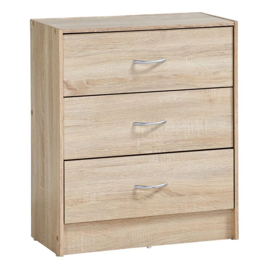 BUT Commode 3 Tiroirs L.60 Cm PRIMERO Imitation Chêne 1 BUT Commode 3 Tiroirs L.60 Cm PRIMERO Imitation Chêne