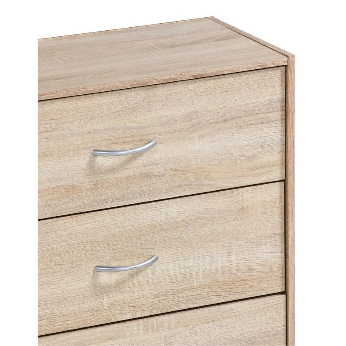 BUT Commode 3 Tiroirs L.60 Cm PRIMERO Imitation Chêne 4 BUT Commode 3 Tiroirs L.60 Cm PRIMERO Imitation Chêne – Image 4