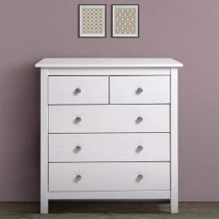 VS VENTA-STOCK Commode 5 Tiroirs Berna Dans Les Tiroirs Blanc, 79 Cm Longueur -Magasin Dépôt Privé commode 5 tiroirs berna dans les tiroirs blanc 79 cm longueur 13904204 38556214 1140x1140