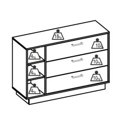 Vente-unique Commode 3 Tiroirs Et 3 Niches - Coloris : Naturel Et Blanc - LEANDRE 9 Vente-unique Commode 3 Tiroirs Et 3 Niches - Coloris : Naturel Et Blanc - LEANDRE -Magasin Dépôt Privé commode basse leandre 13117512 35647304 1140x1140