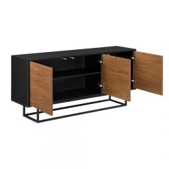 Commode Boxholm 55 X 120 X 30 Cm Noir Effet Bois Foncé [en.casa] -Magasin Dépôt Privé commode boxholm 55 x 120 x 30 cm noir effet bois fonce encasa 11357630 29669426 1140x1140