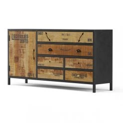 3S. X Home Commode En Bois Et En Métal L160 CESARINE -Magasin Dépôt Privé commode en bois et en metal l160 cesarine design 224988 5 1140x1140
