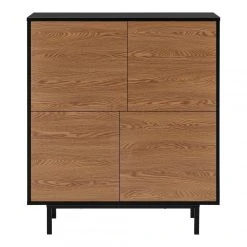 En.casa Commode Gnosjö à 4 Portes 93 X 80 X 30 Cm Noir Effet Bois Foncé [en... -Magasin Dépôt Privé commode gnosjo a 4 portes 93 x 80 x 30 cm noir effet bois fonce encasa 11357682 29669654 1140x1140