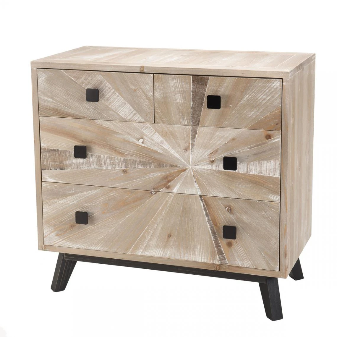 MACABANE Commode MANDY Scandi 4 Tiroirs 3 MACABANE Commode MANDY Scandi 4 Tiroirs – Image 3