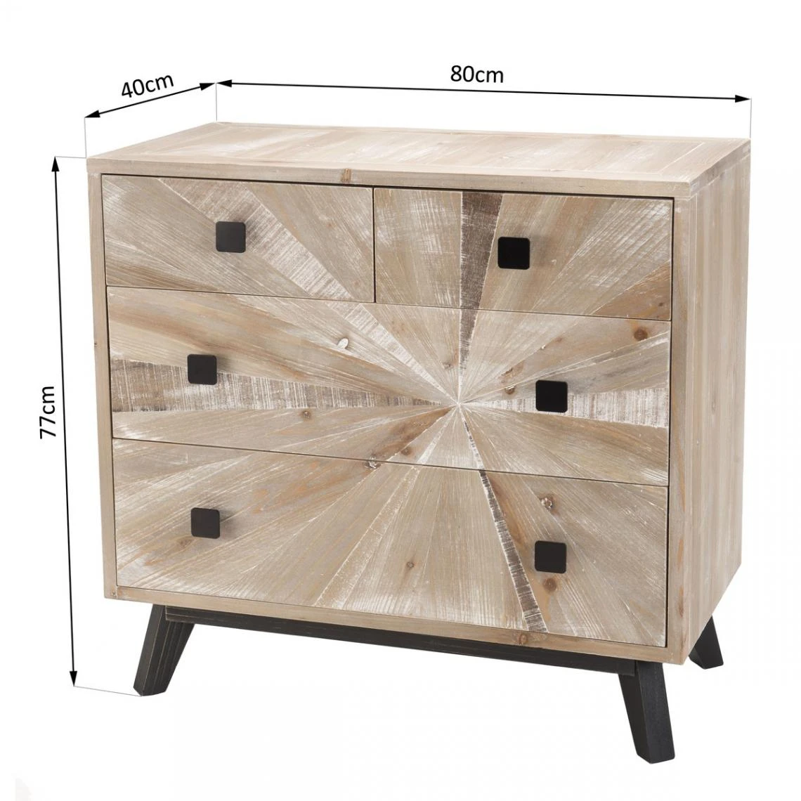 MACABANE Commode MANDY Scandi 4 Tiroirs 17 MACABANE Commode MANDY Scandi 4 Tiroirs – Image 17