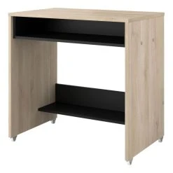 BUT Console Informatique INDEX Imitation Chêne Et Noir -Magasin Dépôt Privé console informatique index imitation chene et noir 13341674 36410956 1140x1140