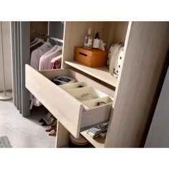 Vente-unique Dressing Extensible LAURENT - L.110/160 Cm - Coloris : Chêne Et Gris -Magasin Dépôt Privé dressing extensible laurent l110160 cm coloris chene et anthracite 8233889 20977367 1140x1140