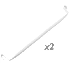 Primematik Barre De Suspension 35cm Blanc Pour Armoire Penderie Cabinet Etagère ...