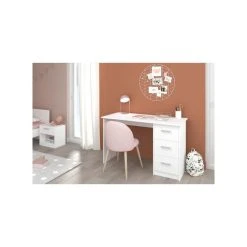 Parisot ESSENTIELLE Bureau 3 Tiroirs - Décor Blanc - L 121,2 X P 74,3 X H 55 ... -Magasin Dépôt Privé essentielle bureau 3 tiroirs decor blanc l 1212 x p 743 x h 55 cm 9343009 24402451 1140x1140