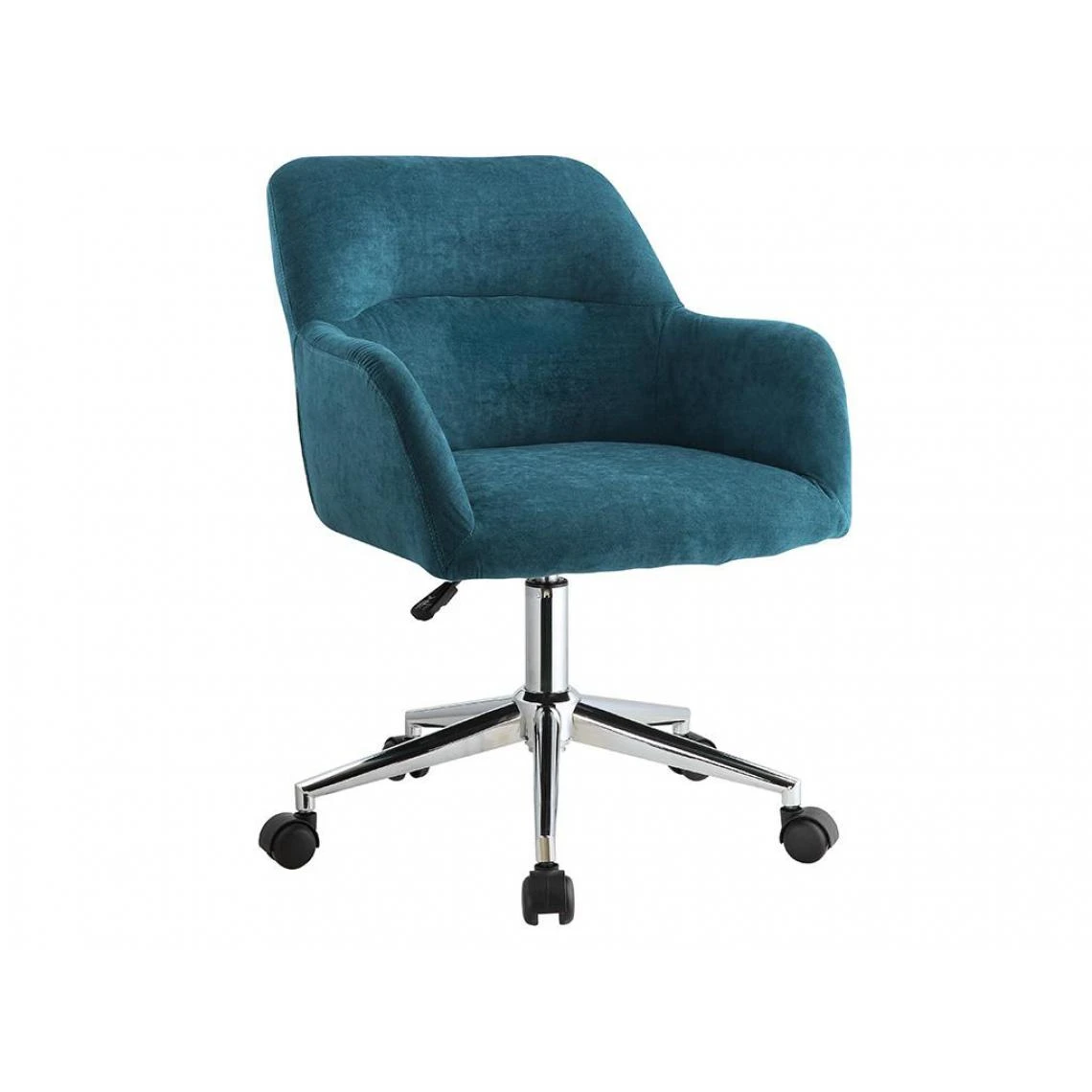 Vente-unique Chaise De Bureau - Tissu - Bleu - Hauteur Réglable - HEKA 3 Vente-unique Chaise De Bureau - Tissu - Bleu - Hauteur Réglable - HEKA – Image 3