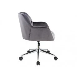 Vente-unique Chaise De Bureau - Velours - Gris - Hauteur Réglable - PEGA -Magasin Dépôt Privé fauteuil de bureau pega 10504350 27218486 1140x1140