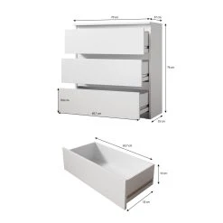 Furnix Commode / Meuble De Rangement ARENAL Avec 3 Tiroirs 70 X 37 X 7... 6 Furnix Commode / Meuble De Rangement ARENAL Avec 3 Tiroirs 70 X 37 X 7... -Magasin Dépôt Privé furnix commode meuble de rangement arenal avec 3 tiroirs 70 x 37 x 76 cm vieux bois style moderne 13326774 36367028 1140x1140
