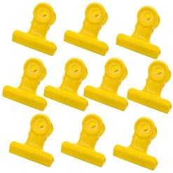 Marque Generique 10pcs Clips De Charnière En Métal Pince à Papier Bulldog Pince / Cl...
