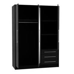 CSTORE JUPITER Armoire De Chambre Style Contemporain En Bois Aggloméré Noir -Magasin Dépôt Privé jupiter armoire de chambre style contemporain en bois agglomere noir 8371237 21243229 1140x1140