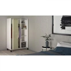 BUT Kit Dressing Avec Rideau L.100 Cm MOVE Blanc 9 BUT Kit Dressing Avec Rideau L.100 Cm MOVE Blanc -Magasin Dépôt Privé kit dressing avec rideau l100 cm move blanc 9167537 23935553 1140x1140