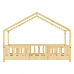 En.casa Lit D'Enfant Forme Maison Avec Grille De Protection Treviolo 140 X 70 ... 9 En.casa Lit D'Enfant Forme Maison Avec Grille De Protection Treviolo 140 X 70 ... -Magasin Dépôt Privé lit denfant forme maison avec grille de protection treviolo 140 x 70 cm bois naturel encasa 11444642 29859846 1140x1140