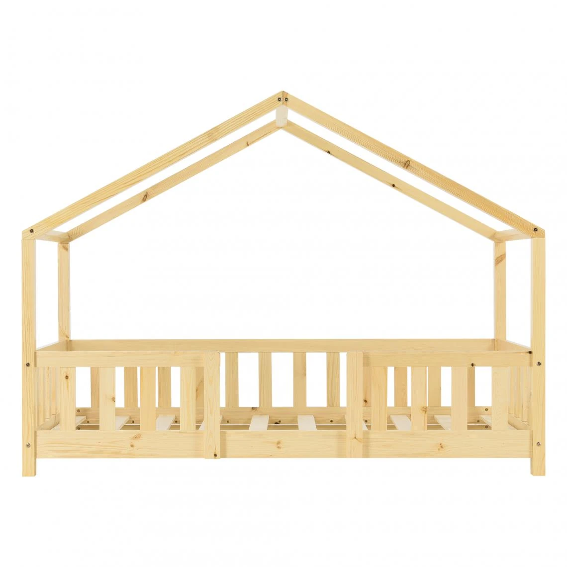 En.casa Lit D'Enfant Forme Maison Avec Grille De Protection Treviolo 140 X 70 ... 5 En.casa Lit D'Enfant Forme Maison Avec Grille De Protection Treviolo 140 X 70 ... – Image 5