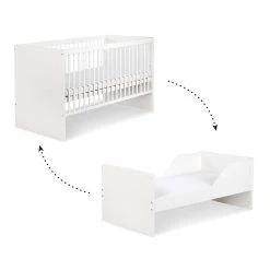 Lit évolutif 70x140 LittleSky By Klups Dalia - Blanc