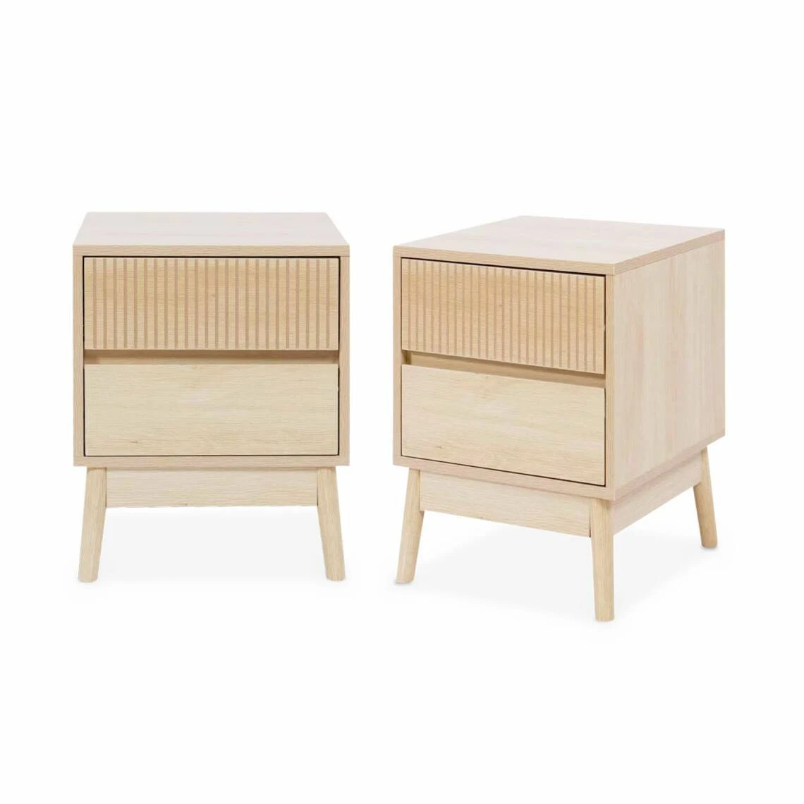 Lot De 2 Tables De Chevet 2 Tiroirs L Alice's Garden 1 Lot De 2 Tables De Chevet 2 Tiroirs L Alice's Garden