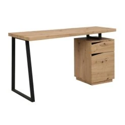Vente-unique Bureau GOTAMA - 1 Tiroir Et 1 Porte - MDF Et Acier - Chêne Et Noir 8 Vente-unique Bureau GOTAMA - 1 Tiroir Et 1 Porte - MDF Et Acier - Chêne Et Noir -Magasin Dépôt Privé meuble bureau gotama 11962608 31720632 1140x1140