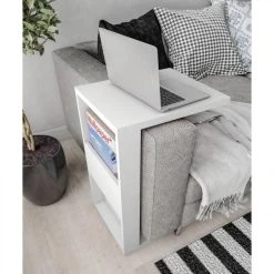 Caemmum Meuble Ordinateur Bout De Canapé Blanc -Magasin Dépôt Privé meuble ordinateur bout de canape blanc 9200413 23989449 1140x1140