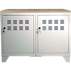 PIERRE HENRY Meuble Rangement Métallique 2 Portes Blanc Mat. 6 PIERRE HENRY Meuble Rangement Métallique 2 Portes Blanc Mat. -Magasin Dépôt Privé meuble rangement metallique 2 portes blanc mat 14066388 39059912 1140x1140