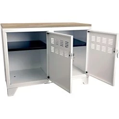 PIERRE HENRY Meuble Rangement Métallique 2 Portes Blanc Mat. 7 PIERRE HENRY Meuble Rangement Métallique 2 Portes Blanc Mat. -Magasin Dépôt Privé meuble rangement metallique 2 portes blanc mat 14066388 39059914 1140x1140